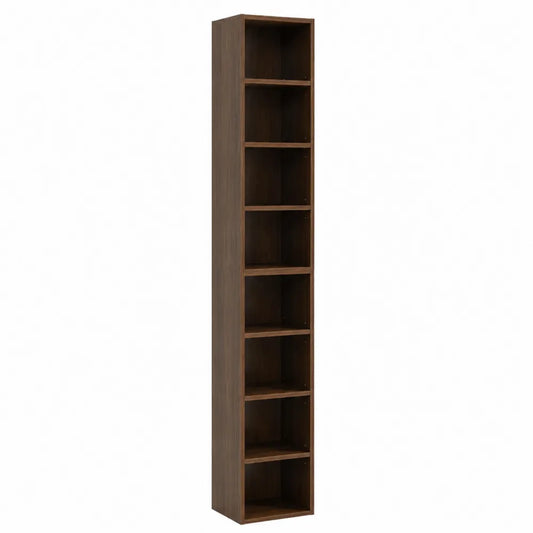 Libreria alta in legno composito Marrone 6 ripiani